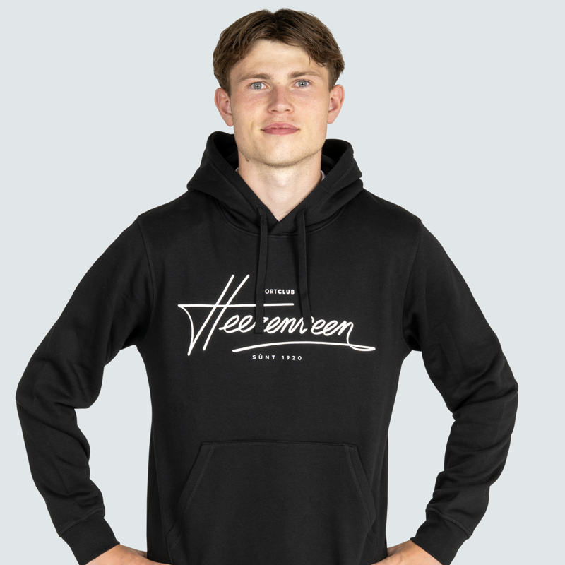 Hooded Signature sweater zwart